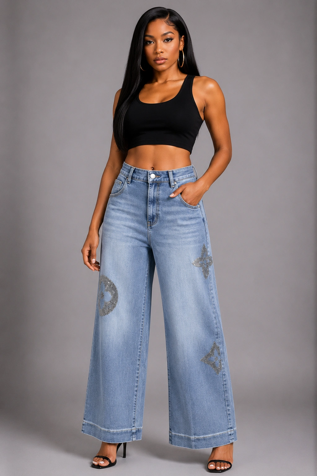 Confident urban chic fashion shoot Confident urban chic fashion Jean - Image 1
